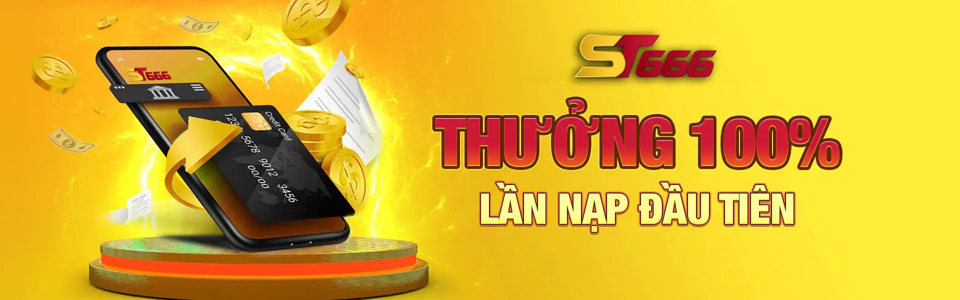 ST666 thưởng 100% nạp đầu