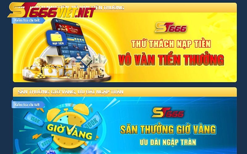 2 event phát thưởng cực vui tại ST666